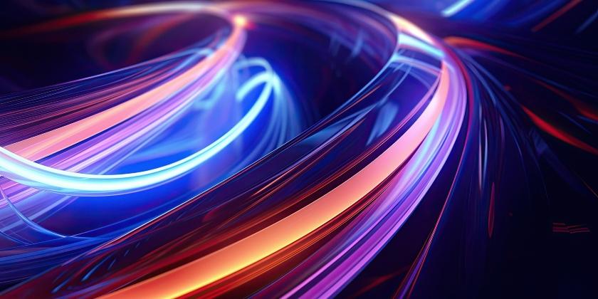 Abstract vibrant colors wavy flow 3d rendered illustration background